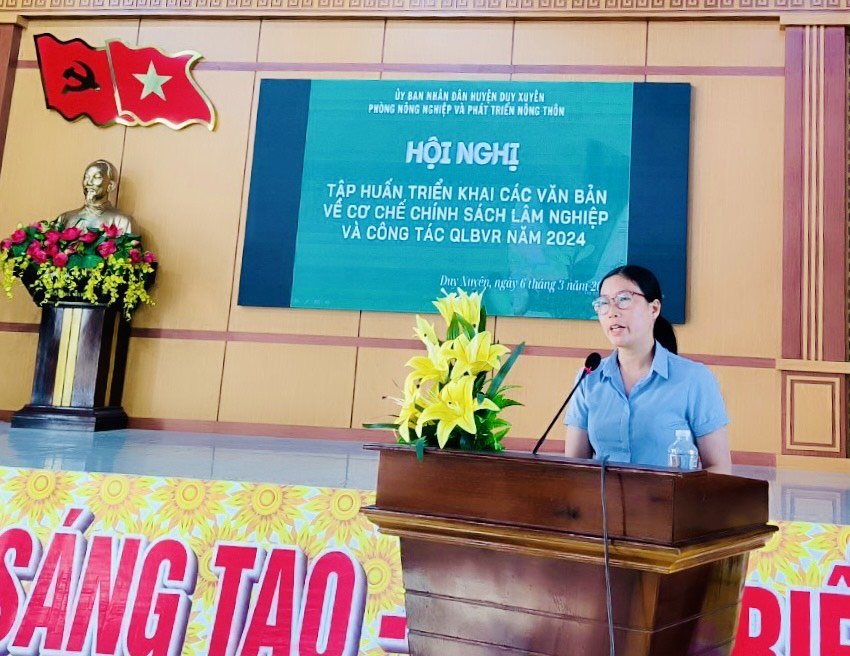 Tập huấn cơ chế chính sách về lâm nghiệp và công tác quản lý bảo vệ rừng